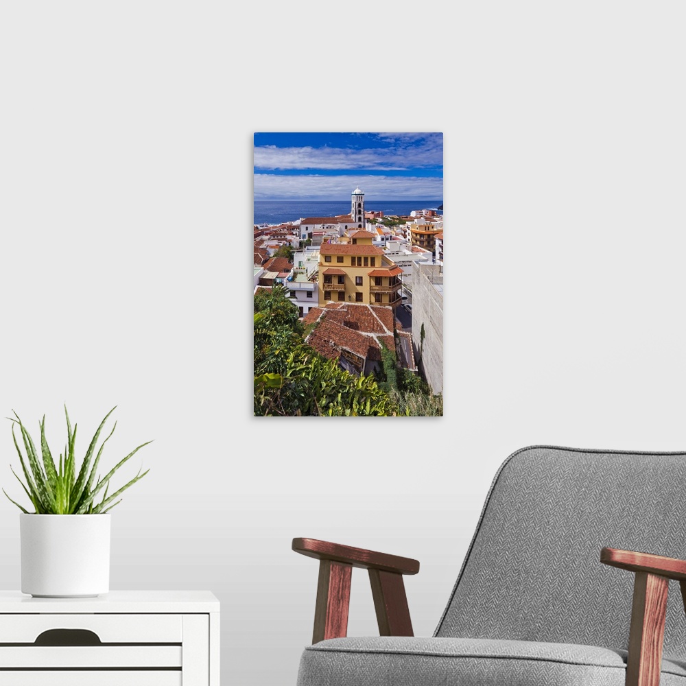 A modern room featuring Spain, Canary Islands, Tenerife, Garachico.