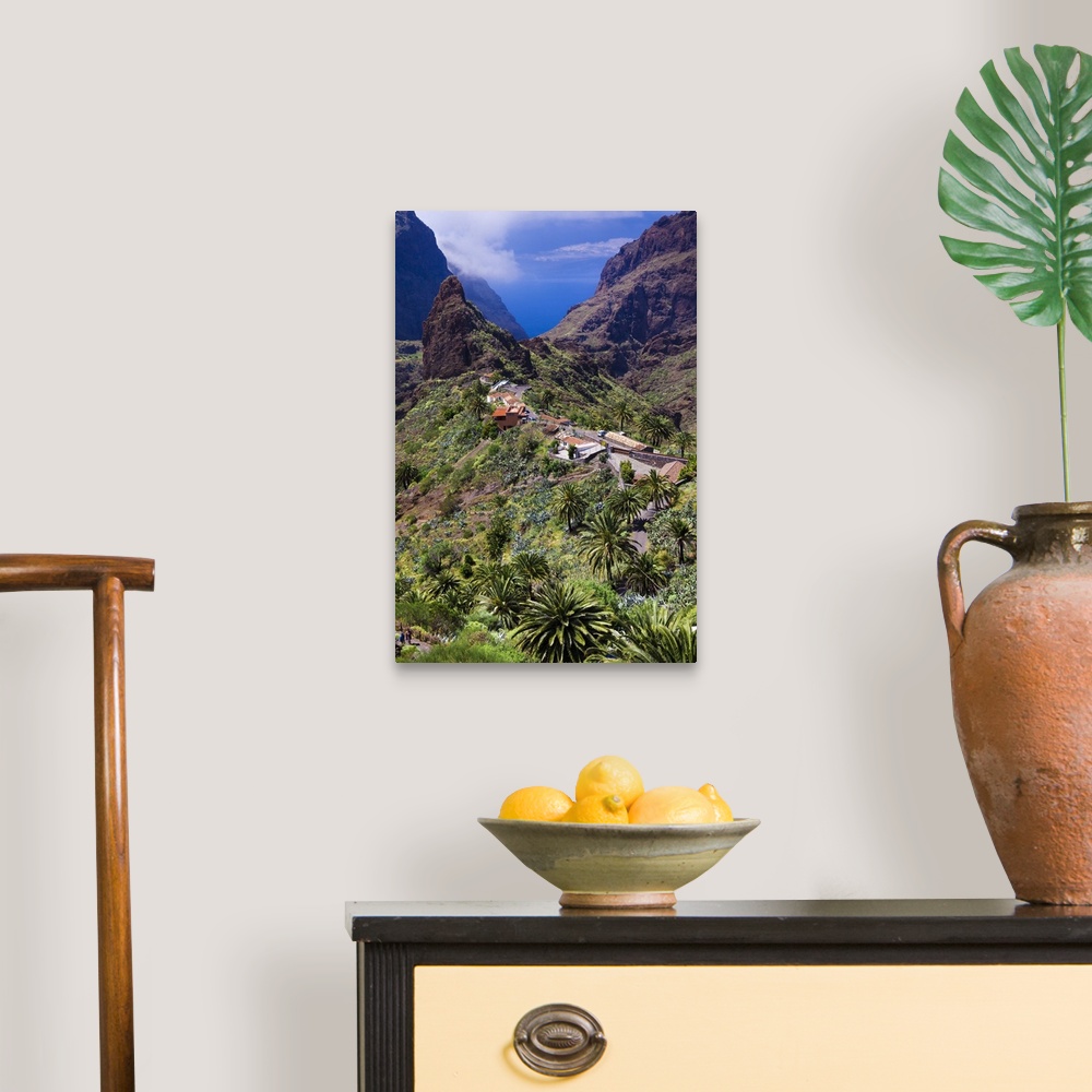 A traditional room featuring Spain, Canary Islands, Tenerife, Masca, The village and Barranco de Masca.