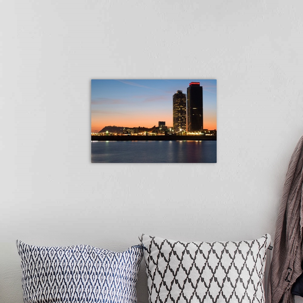 A bohemian room featuring Spain, Catalonia, Barcelona, Mapfre Tower and Arts Tower