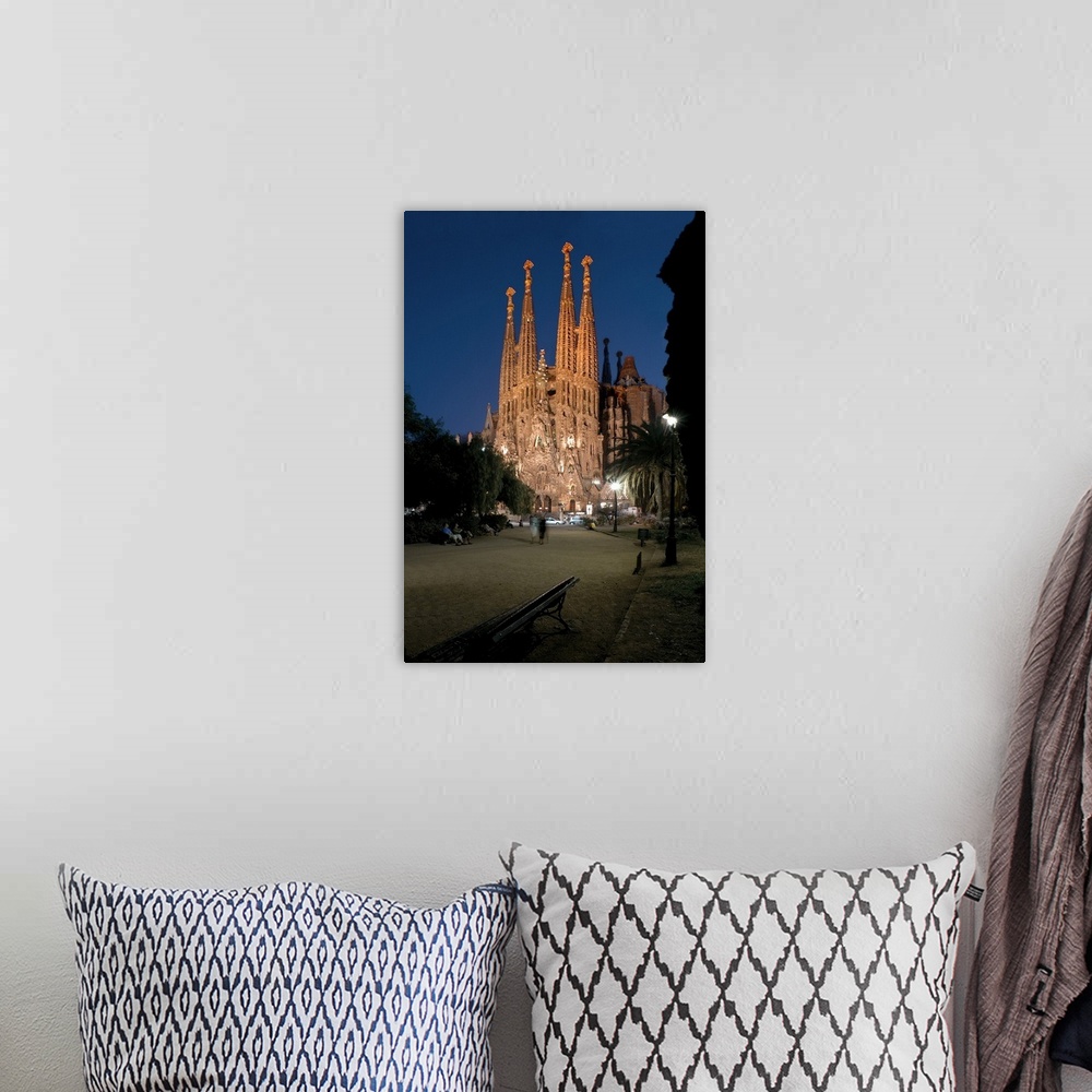 A bohemian room featuring Spain, Catalonia, Barcelona, Sagrada Familia, Facade of the Nativity