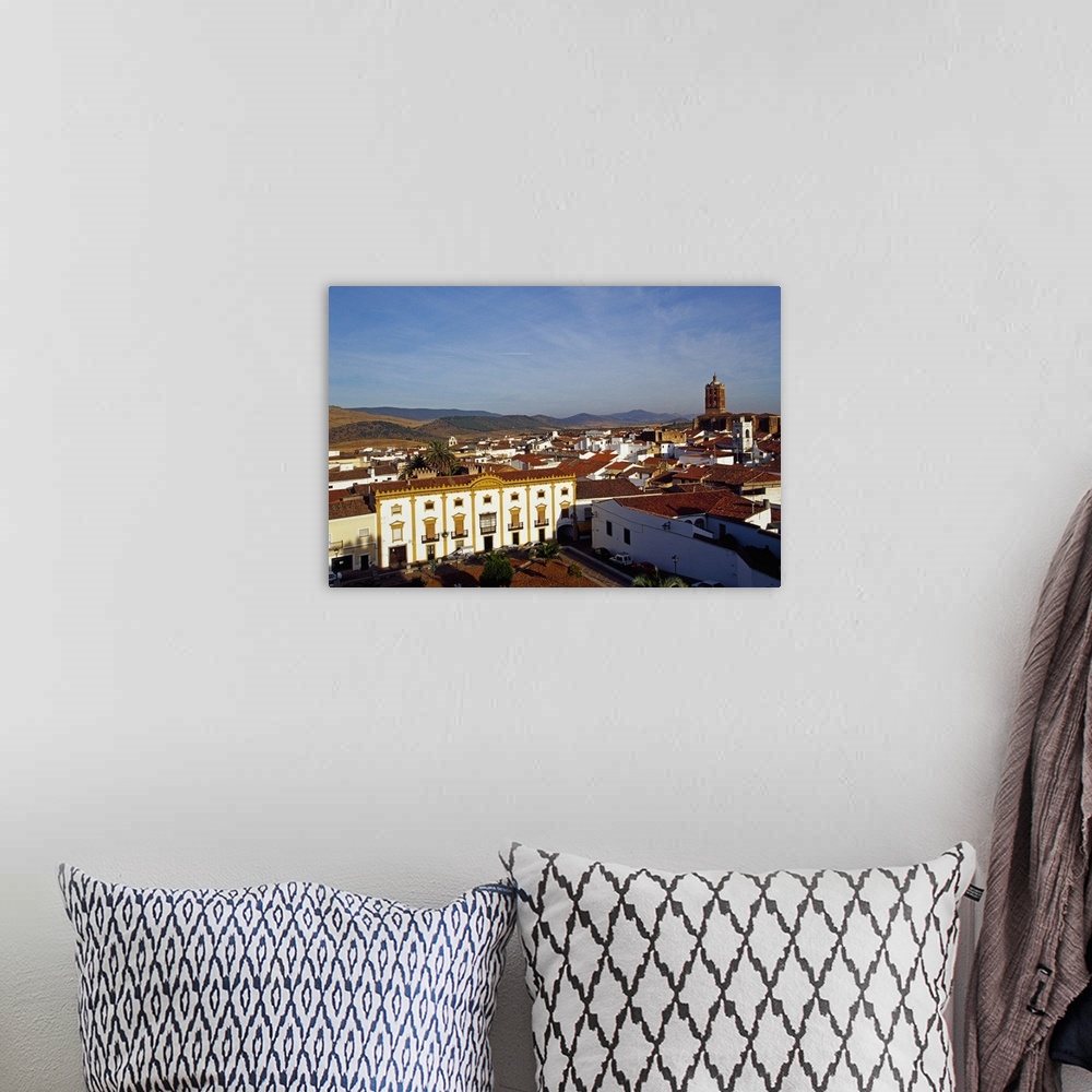 A bohemian room featuring Spain, Extremadura, Zafra, Parador national, view from the towers