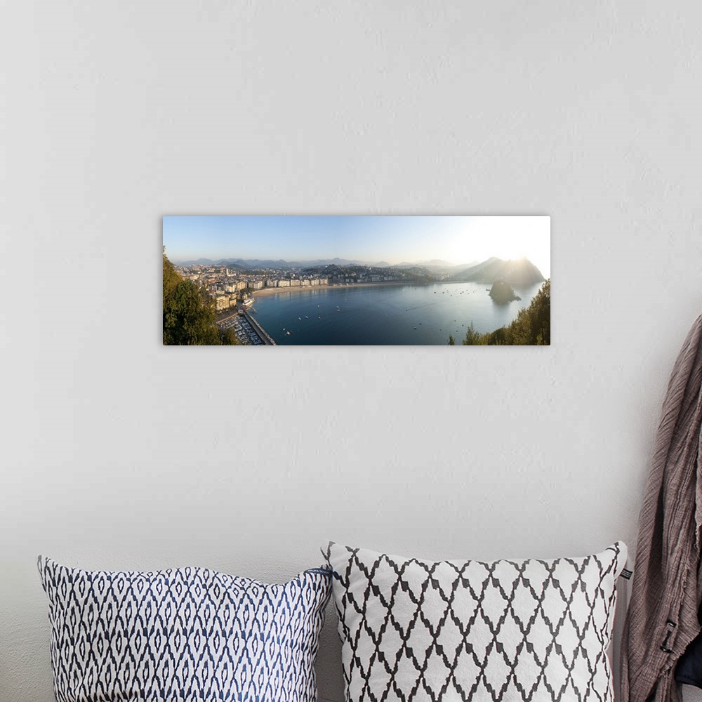 A bohemian room featuring Spain, San Sebastian, Panoramic view from the fortress