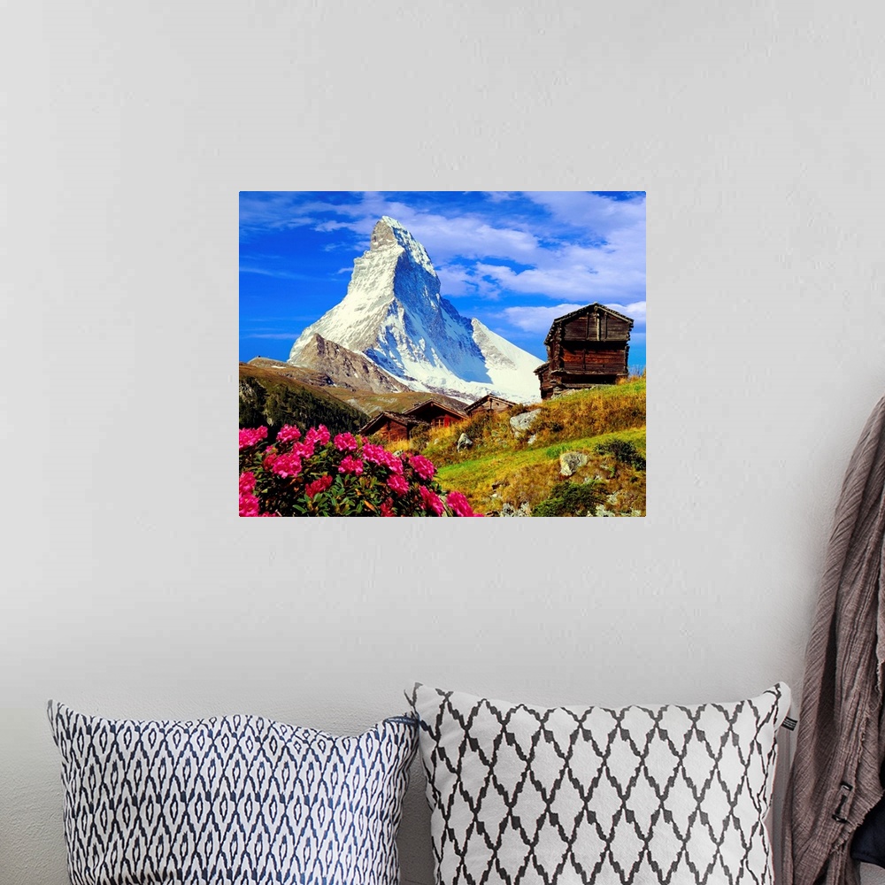 A bohemian room featuring Switzerland, Matterhorn