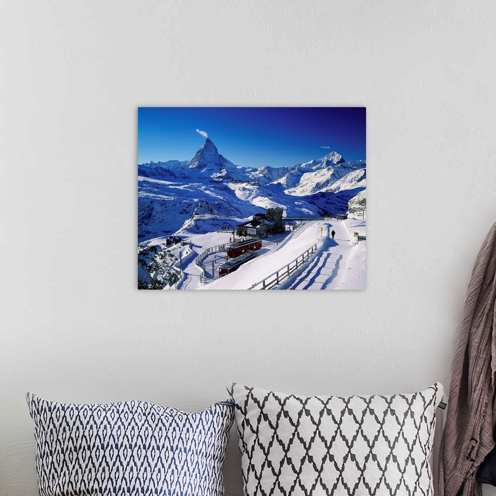 A bohemian room featuring Switzerland, Valais, Zermatt, Gornergrat Station