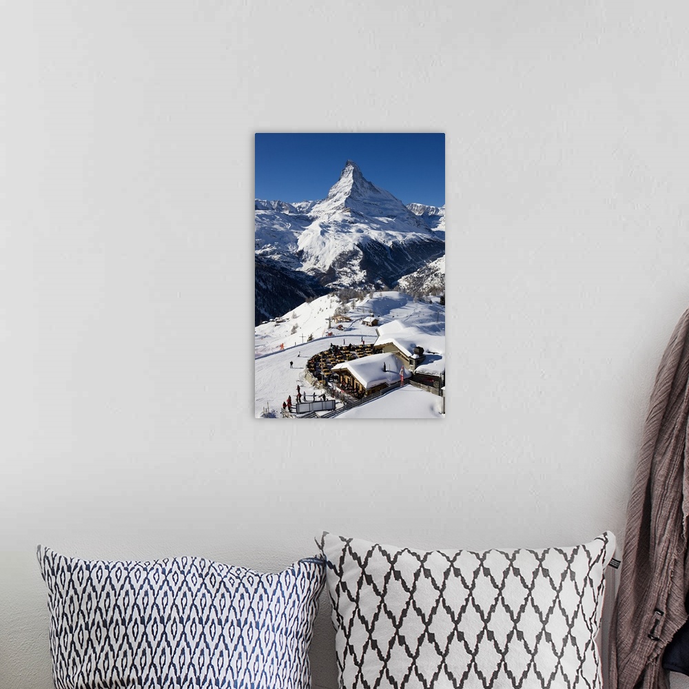 A bohemian room featuring Switzerland, Zermatt, Sunnegga ski region and Matterhorn (Cervino) mountain