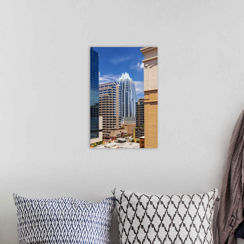A bohemian room featuring Texas, Austin downtown skyline and Frost Bank Tower