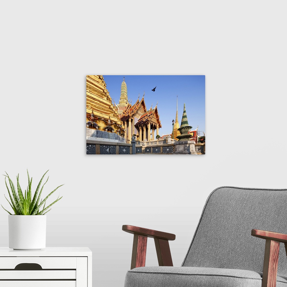 A modern room featuring Thailand, Thailand Central, Bangkok, Grand Palace, The Wat Phra Kaew (Temple of the Emerald Buddh...