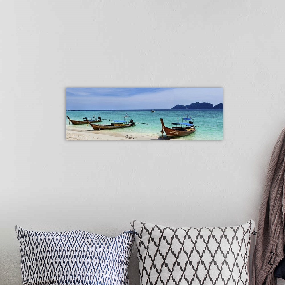 A bohemian room featuring Thailand, Phi Phi islands, View of Phi Phi Leh island from Phi Phi Don