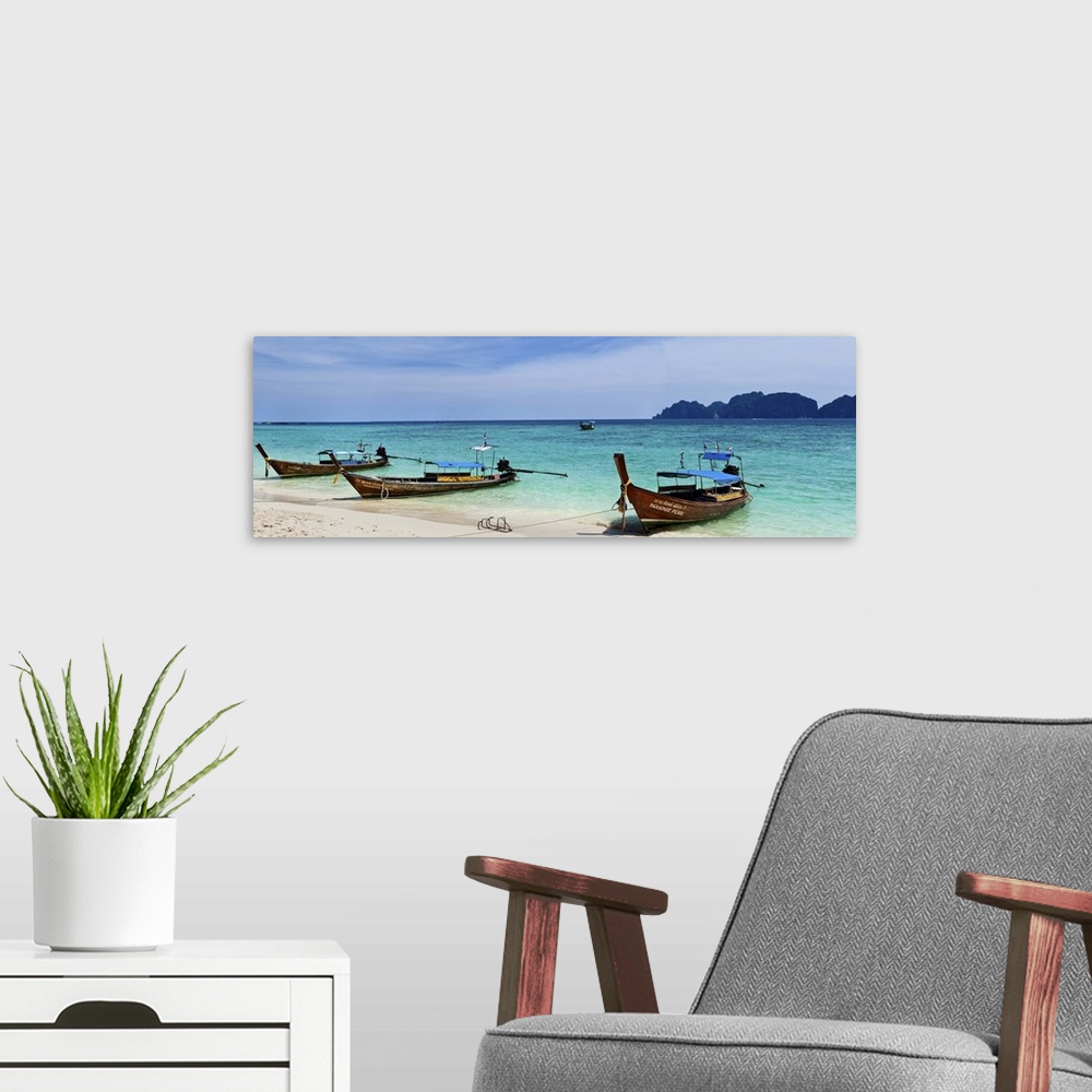 A modern room featuring Thailand, Phi Phi islands, View of Phi Phi Leh island from Phi Phi Don