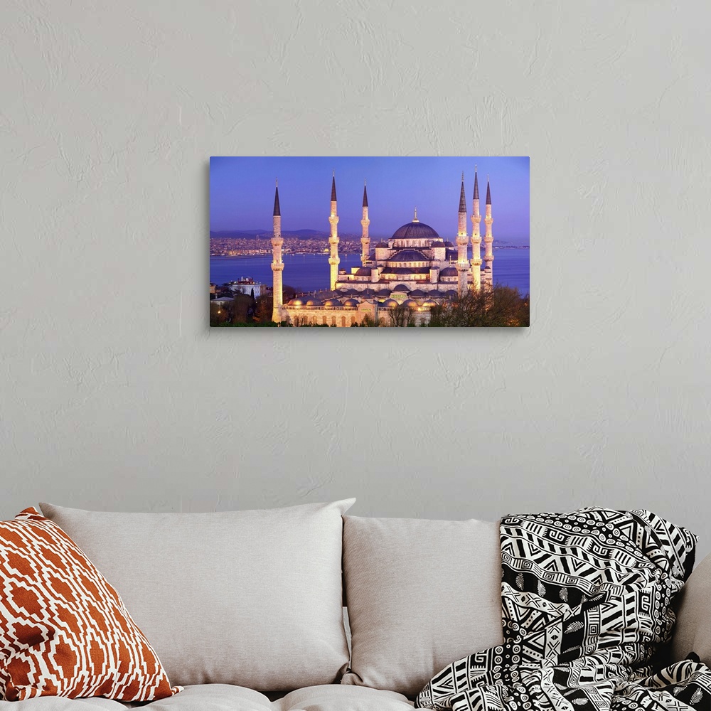A bohemian room featuring Turkey, Marmara, Istanbul, Blue Mosque, Sultan Ahmet Mosque (the only mosque in Turkey to have si...