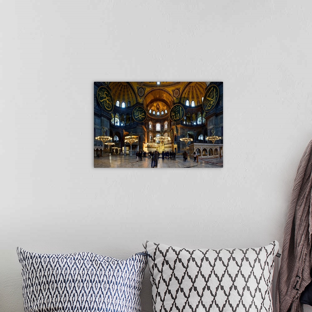 A bohemian room featuring Turkey, Istanbul, Hagia Sophia, Aya Sofya.