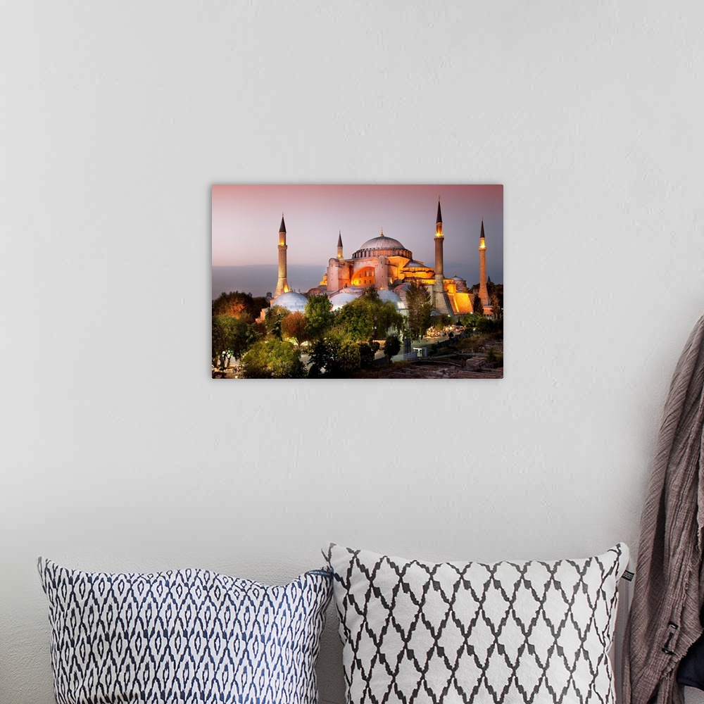 A bohemian room featuring Turkey, Marmara, Istanbul, Hagia Sophia, Aya Sofya, Hagia Sophia.