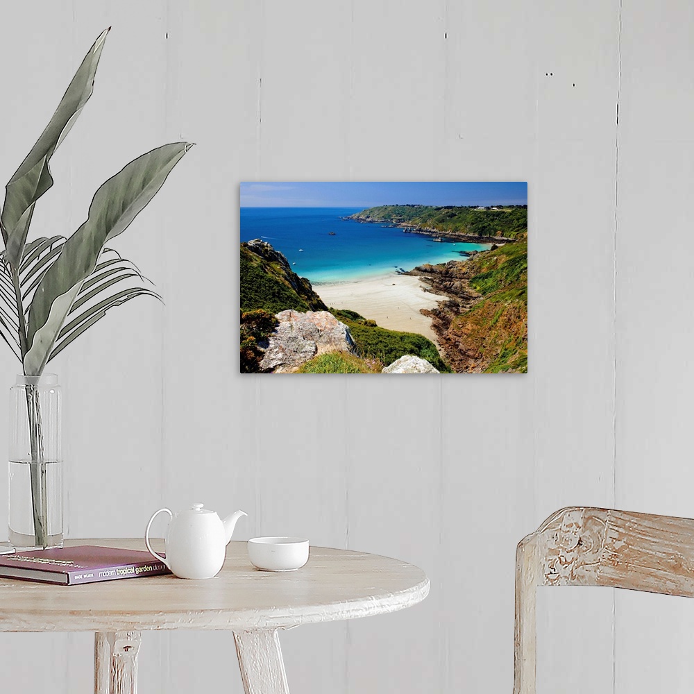 A farmhouse room featuring UK, Channel Islands, Great Britain, English Channel, Guernsey, Petit Port Bay