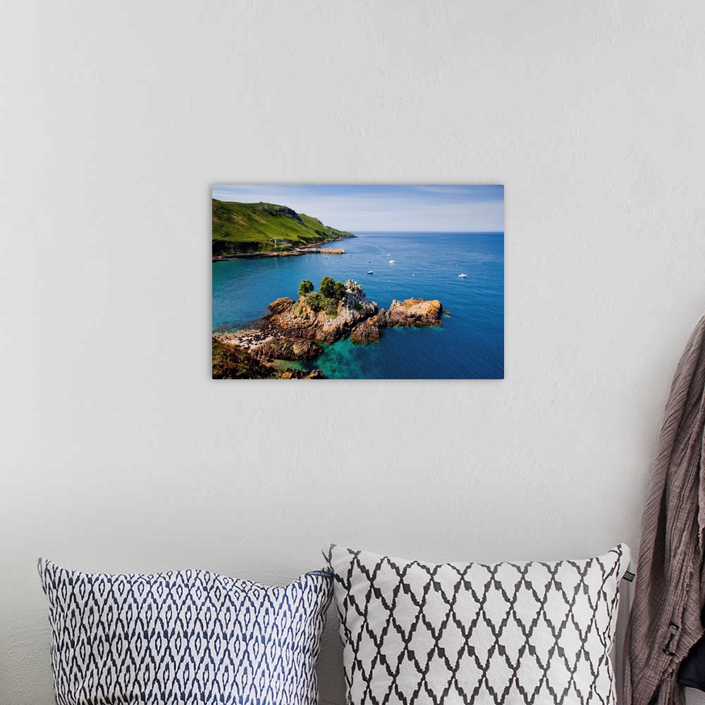 A bohemian room featuring UK, Channel Islands, Great Britain, English Channel, Jersey, Bouley Bay