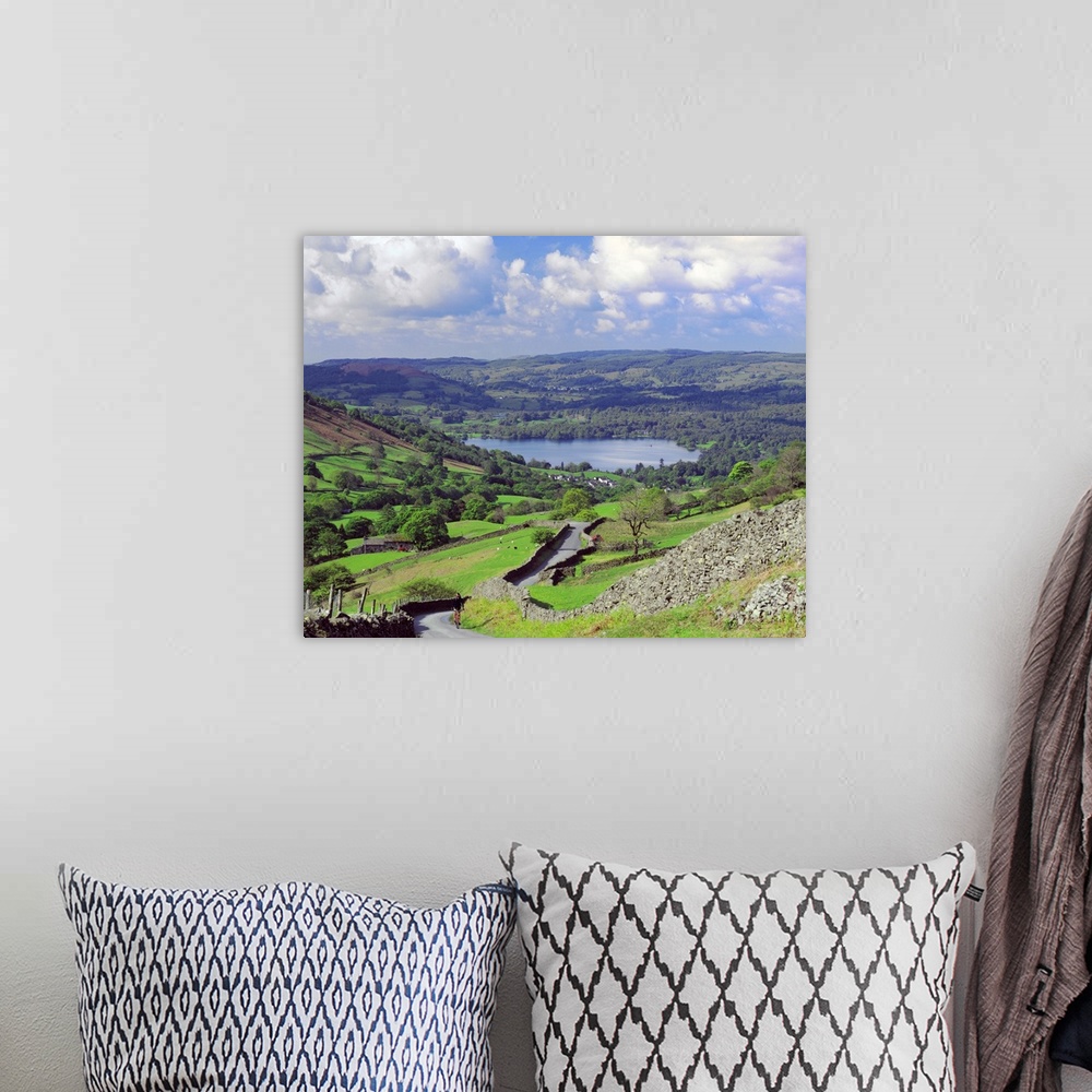 A bohemian room featuring United Kingdom, UK, England, Cumbria, Lake District, Windermere lake, Kirkstone Pass
