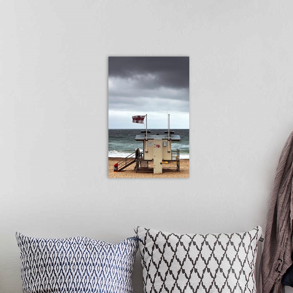 A bohemian room featuring United Kingdom, UK, England, Dorset, Great Britain, Bournemouth, Southbourne, lifeguard tower