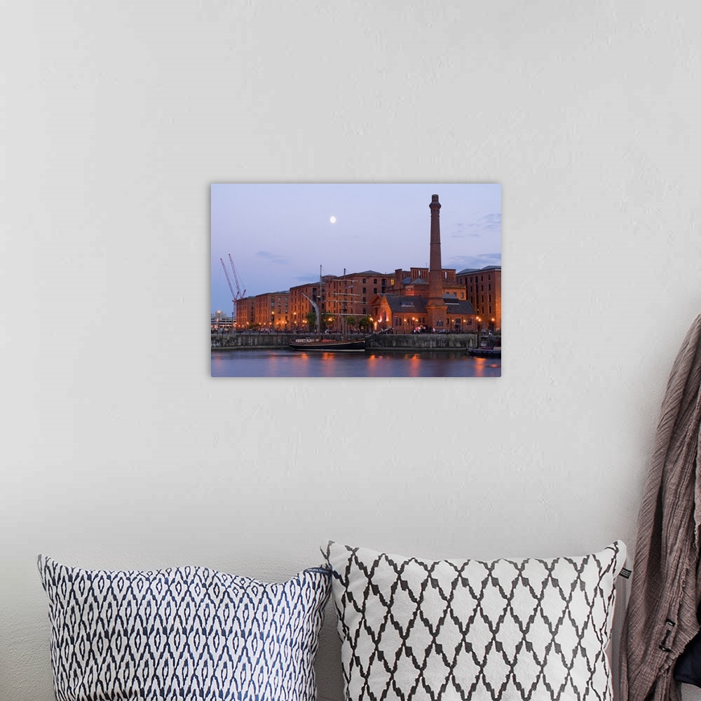 A bohemian room featuring United Kingdom, UK, England, Liverpool, Albert Dock and the chimney of Pumphouse Inn