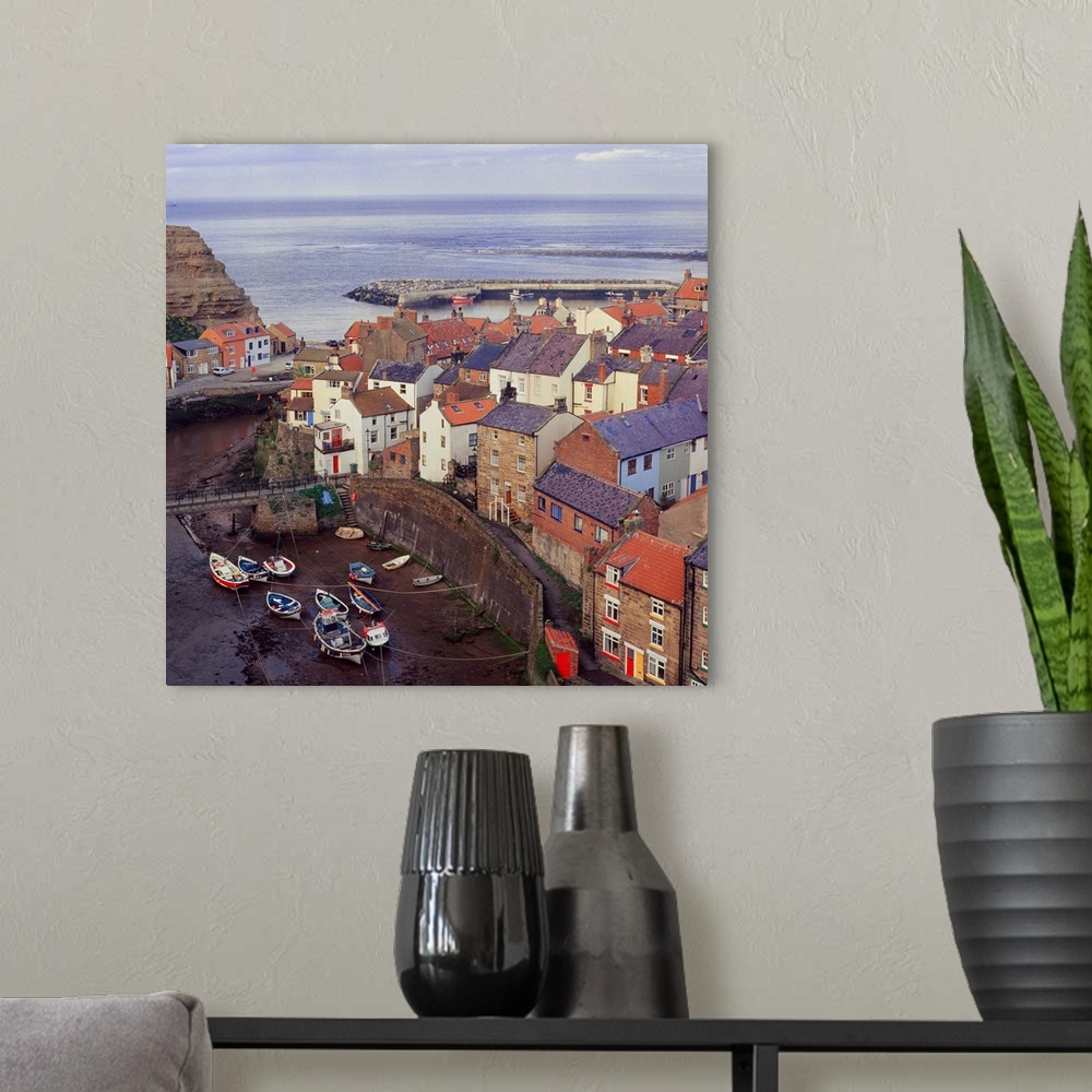 A modern room featuring United Kingdom, UK, England, Yorkshire, Staithes town