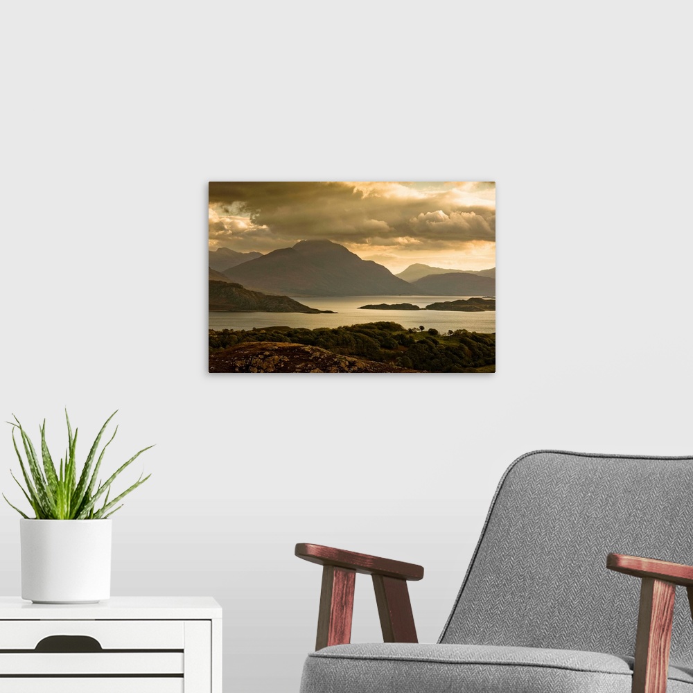 A modern room featuring UK, Scotland, Highlands, Loch Torridon.