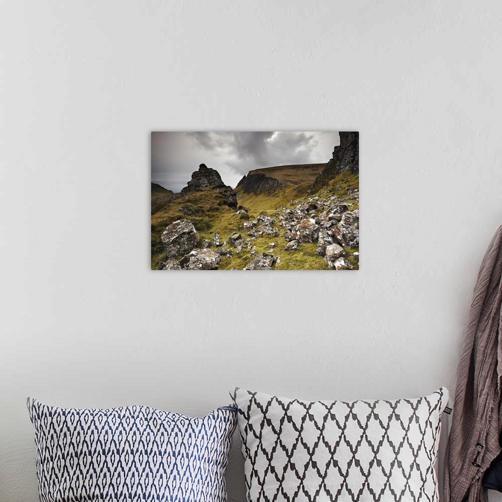 A bohemian room featuring UK, Scotland, Inner Hebrides, Great Britain, Isle of Skye, The Quiraing