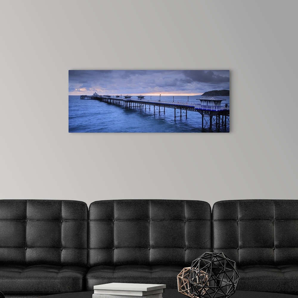 A modern room featuring UK, Wales, View of the 670 meters long Victorian pier