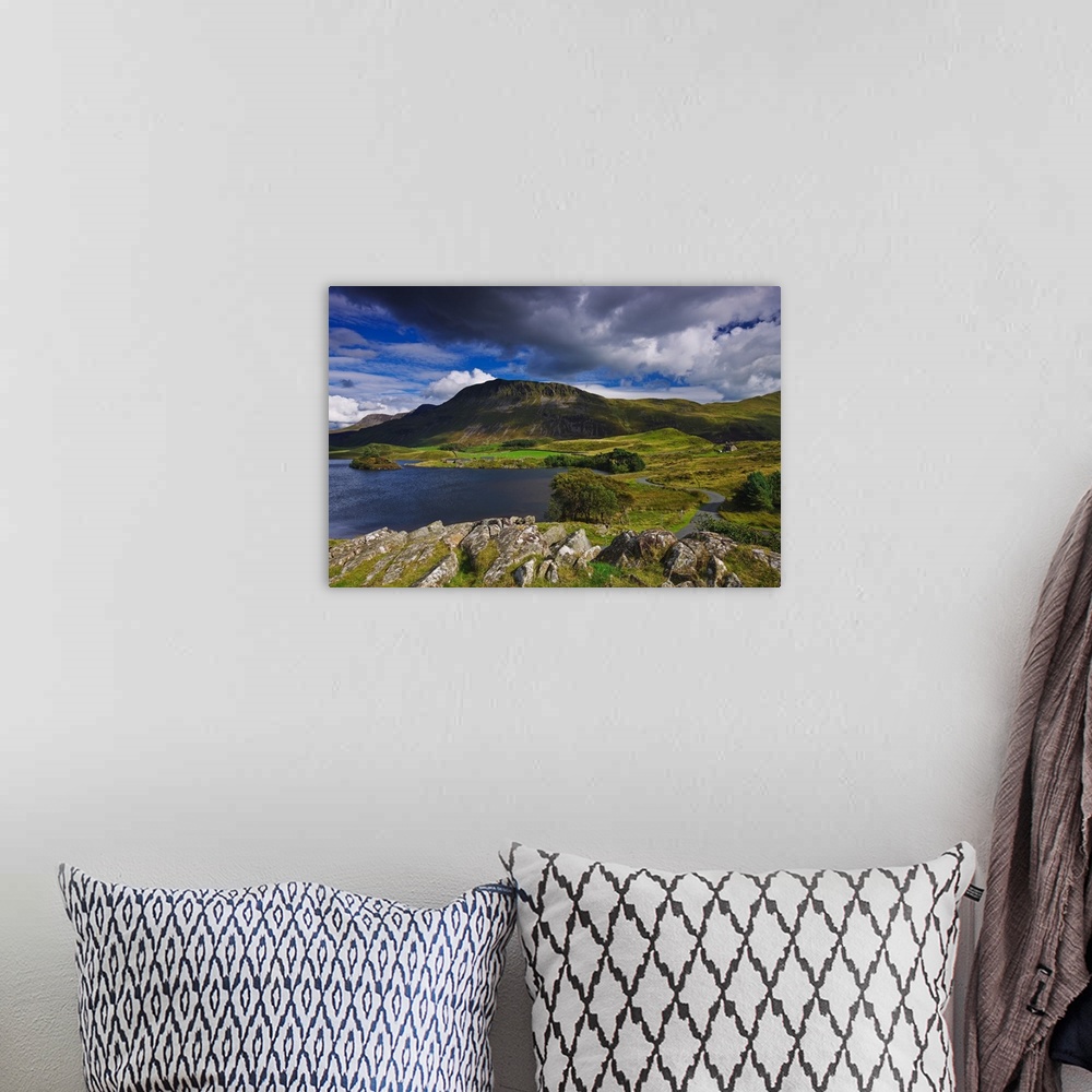 A bohemian room featuring UK, Wales, View of the National Trust owned Llynnau Cregennen