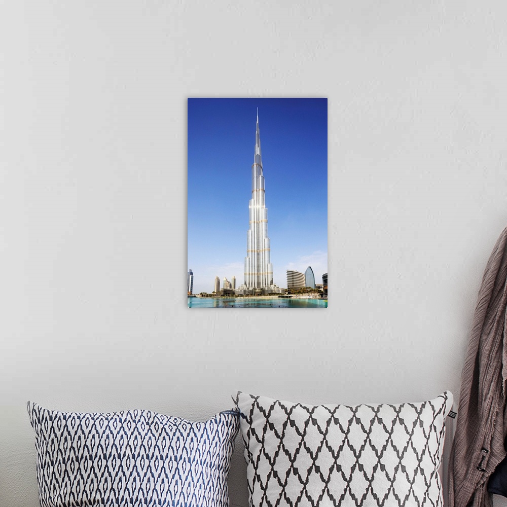 A bohemian room featuring United Arab Emirates, Dubai, Dubai City, Arab states of the Persian Gulf, Burj Khalifa the talles...