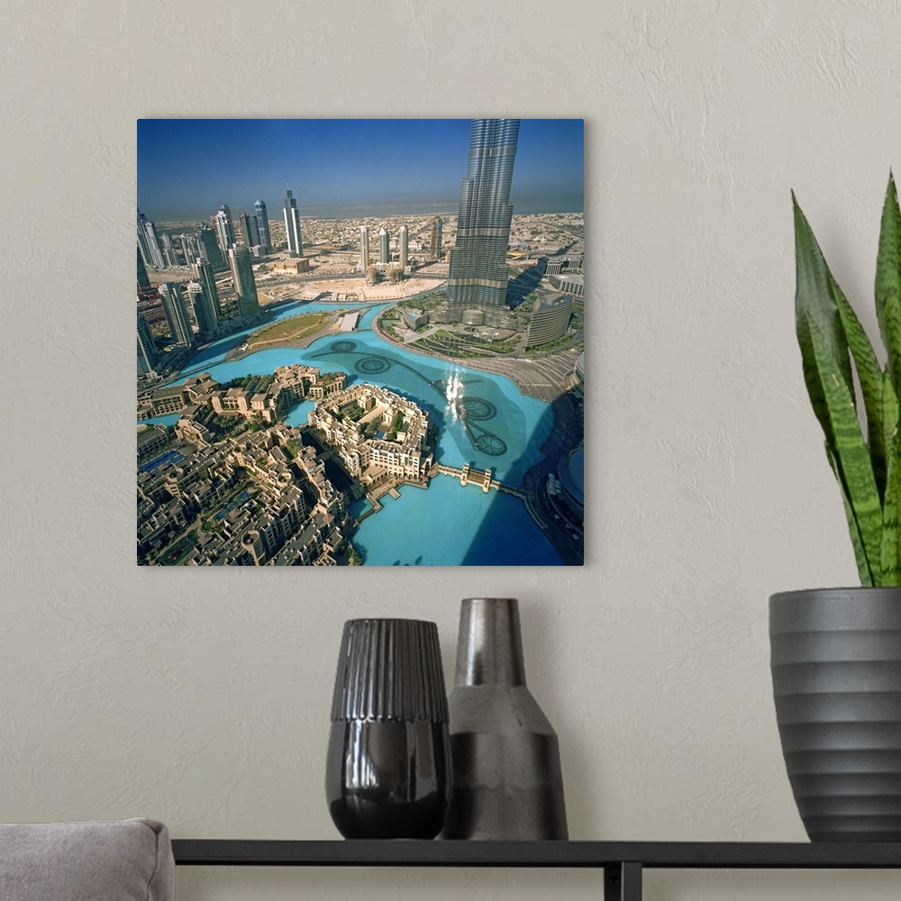 A modern room featuring United Arab Emirates, Dubai, Middle East, Gulf Countries, Arabian peninsula, Dubai City, Burj Kha...