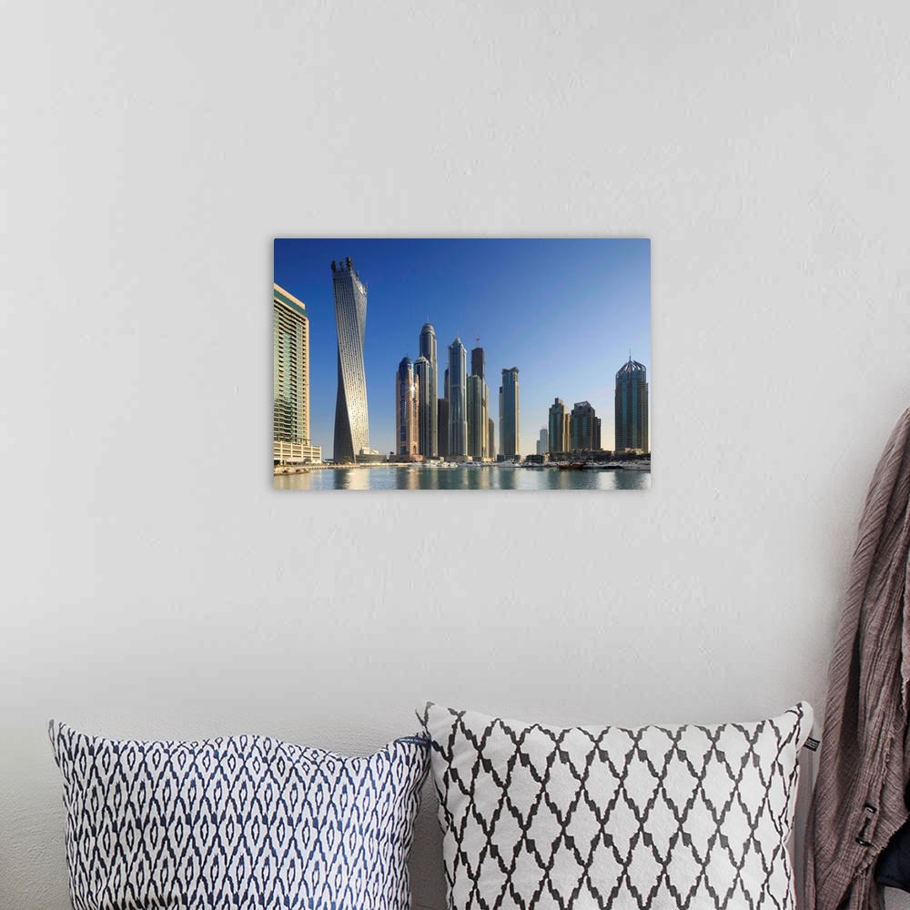 A bohemian room featuring United Arab Emirates, Dubai, Dubai City, Arab states of the Persian Gulf, Dubai Marina.