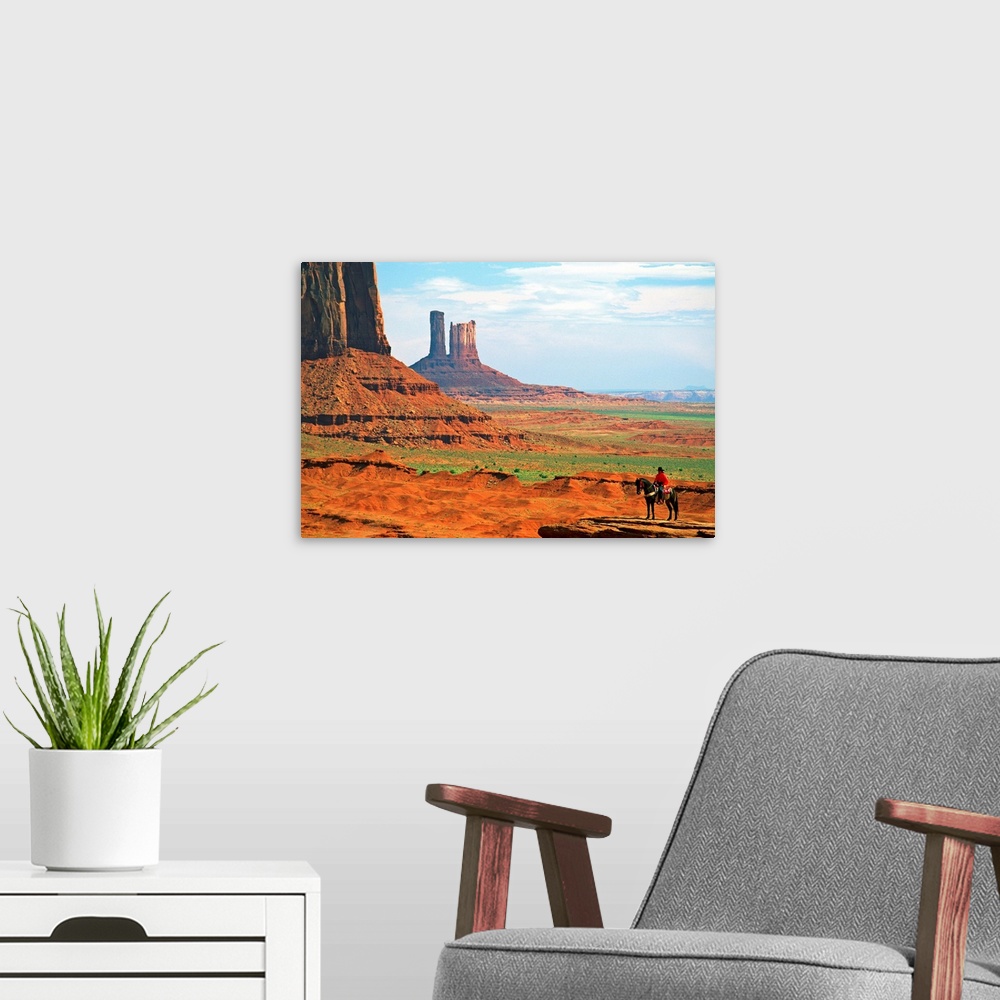 A modern room featuring United States, Arizona, Monument Valley