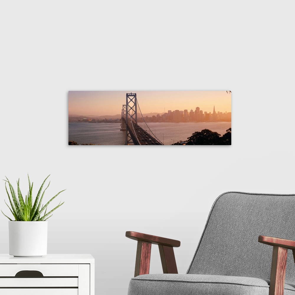 A modern room featuring United States, California, San Francisco, Bay Bridge and Downtown