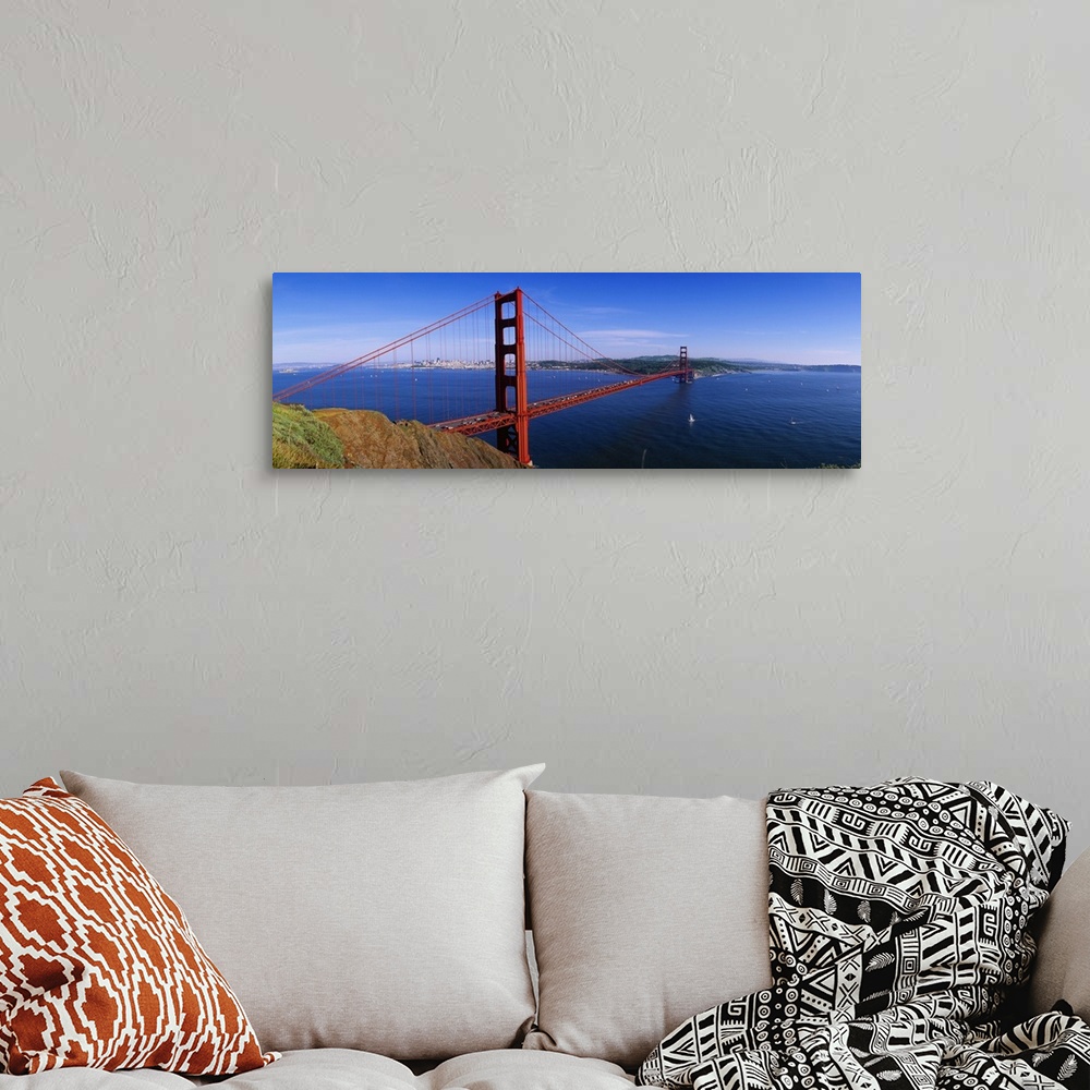 A bohemian room featuring United States, California, San Francisco, Golden Gate Bridge