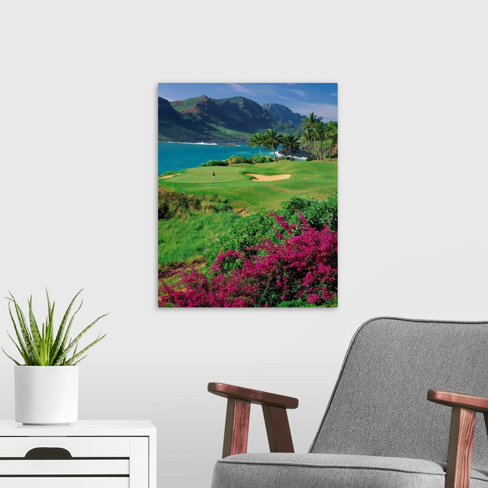 A modern room featuring United States, Hawaii, Kauai island, Lihue, Kalapaki bay, Lagoons golf course