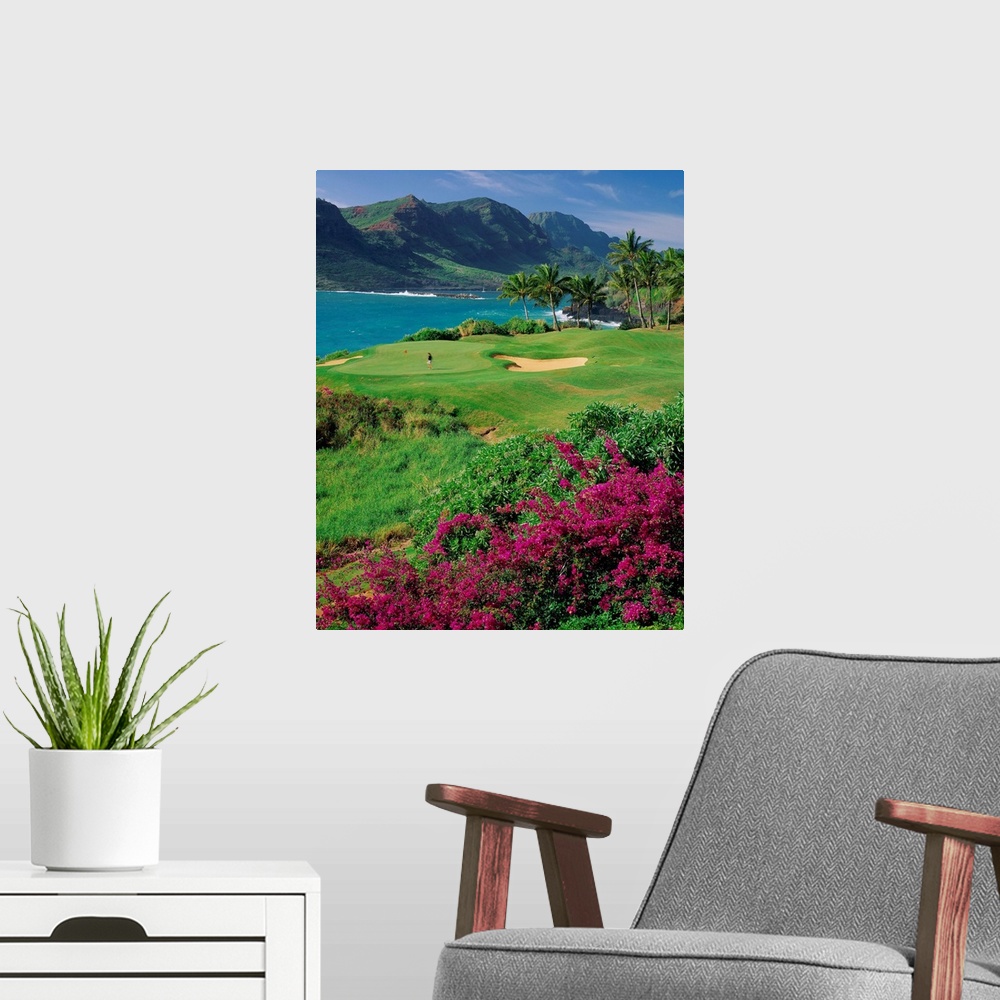 A modern room featuring United States, Hawaii, Kauai island, Lihue, Kalapaki bay, Lagoons golf course