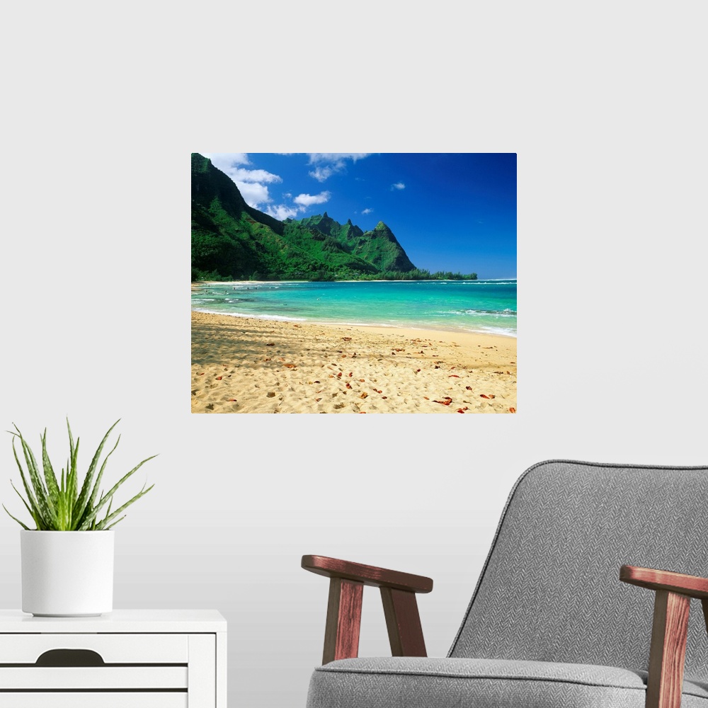 A modern room featuring United States, Hawaii, Kauai island, Na Pali coast, Makua, Tunnel beach