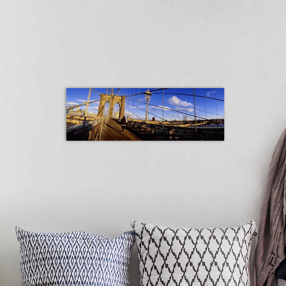A bohemian room featuring United States, New York, Brooklyn Bridge