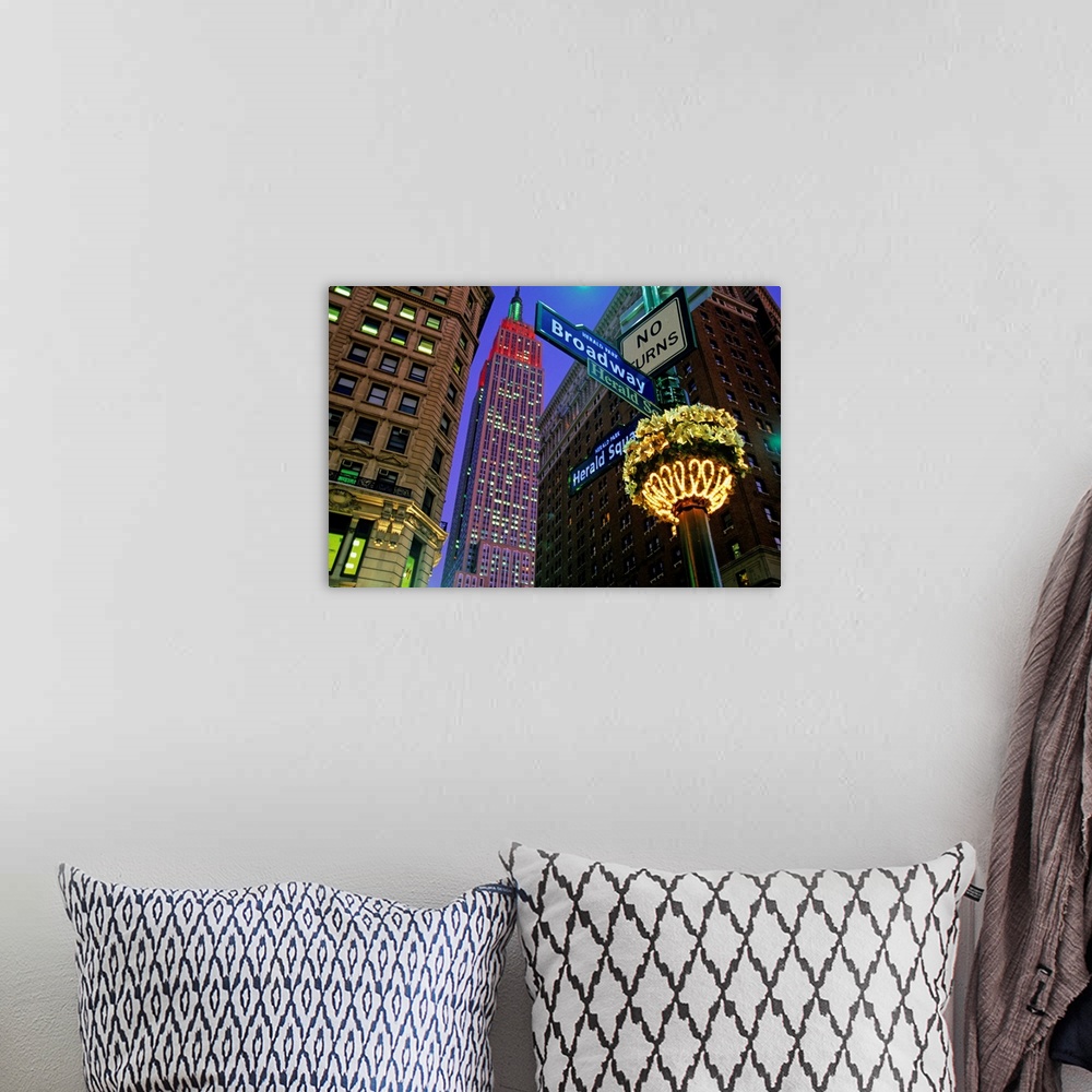 A bohemian room featuring United States, USA, New York, New York City, Manhattan, Empire State Building