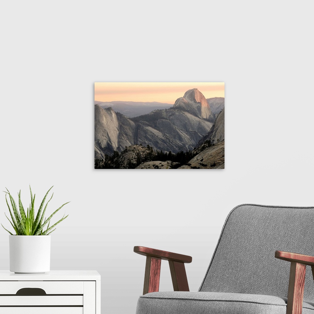 A modern room featuring USA, CA, Yosemite National Park, Half Dome Mountain seen from Olmsted Point