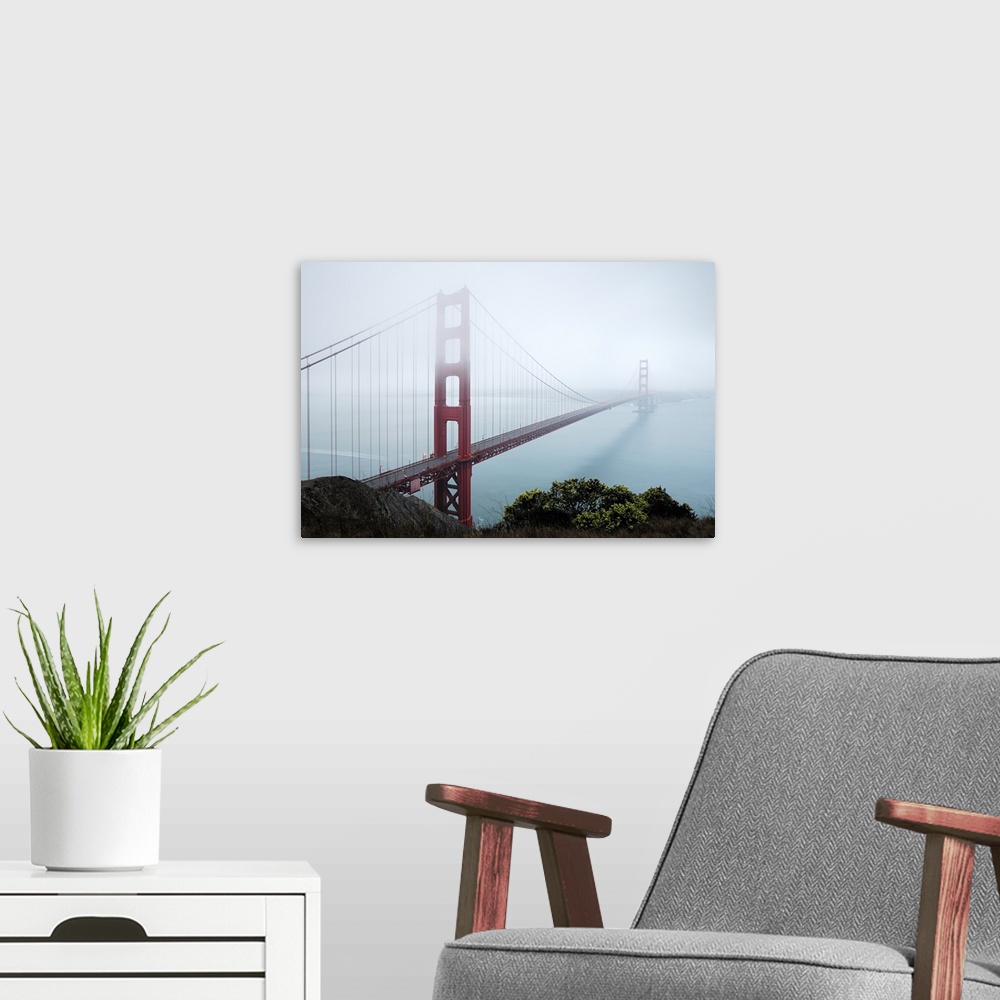 A modern room featuring USA, California, San Francisco, Golden Gate Bridge, Pacific ocean