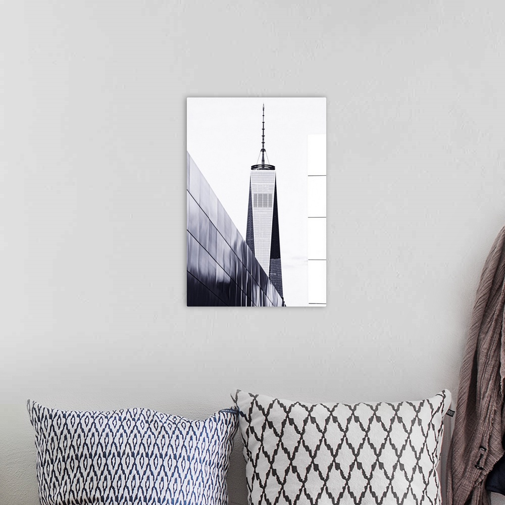 A bohemian room featuring USA, New York City, Freedom Tower.