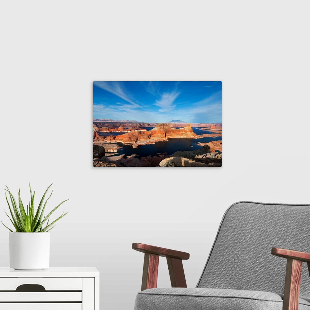 A modern room featuring USA, Utah, Glen Canyon National Recreational Area, Lake Powell.