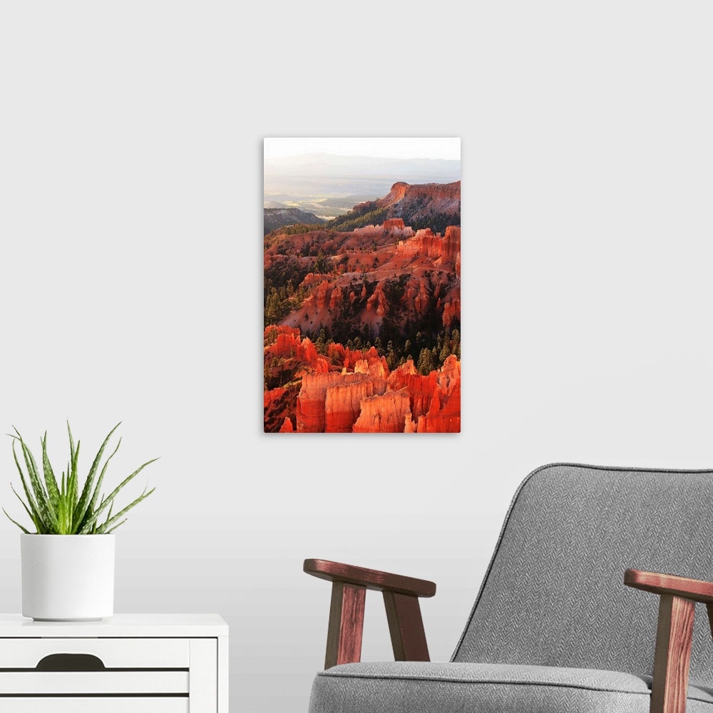 A modern room featuring Utah, Sunrise on the Hoodoos in Bryce Canyon from Inspiration point