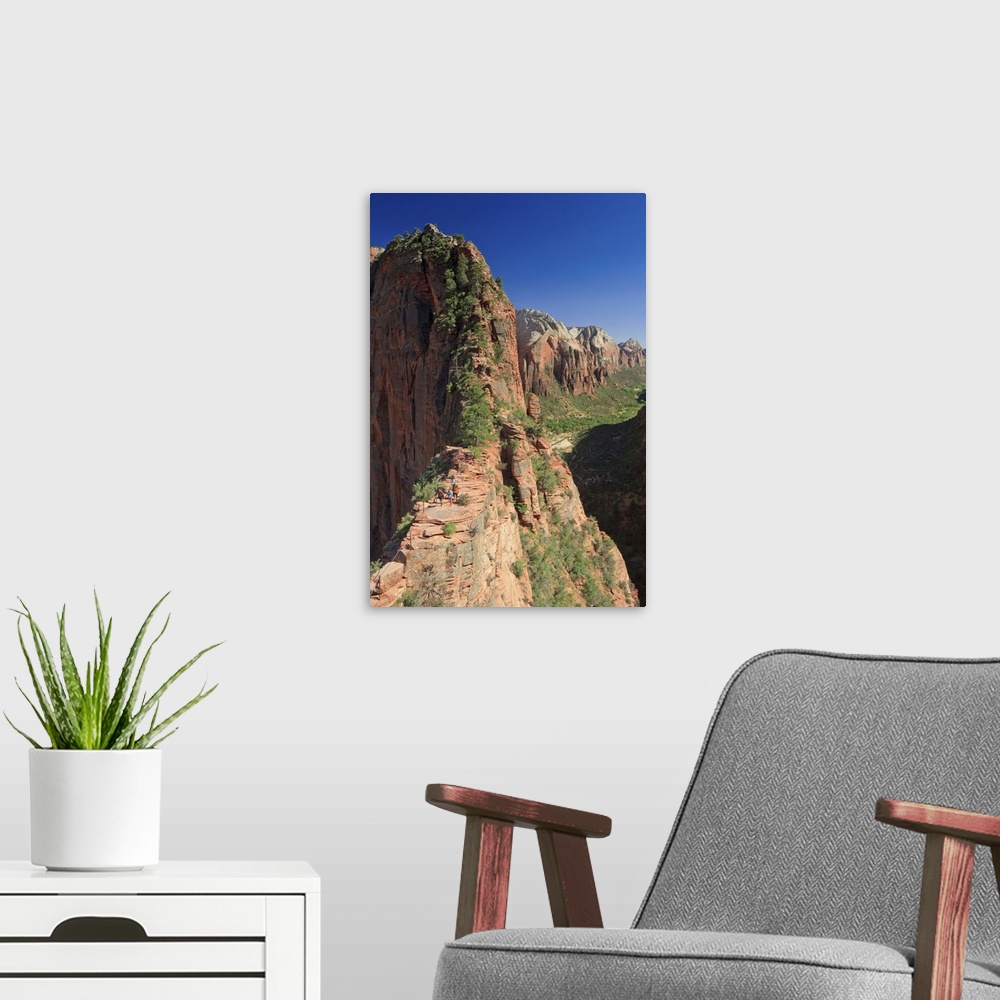 A modern room featuring Utah, Zion National Park, Scout's view, on the way to Angel's Landing