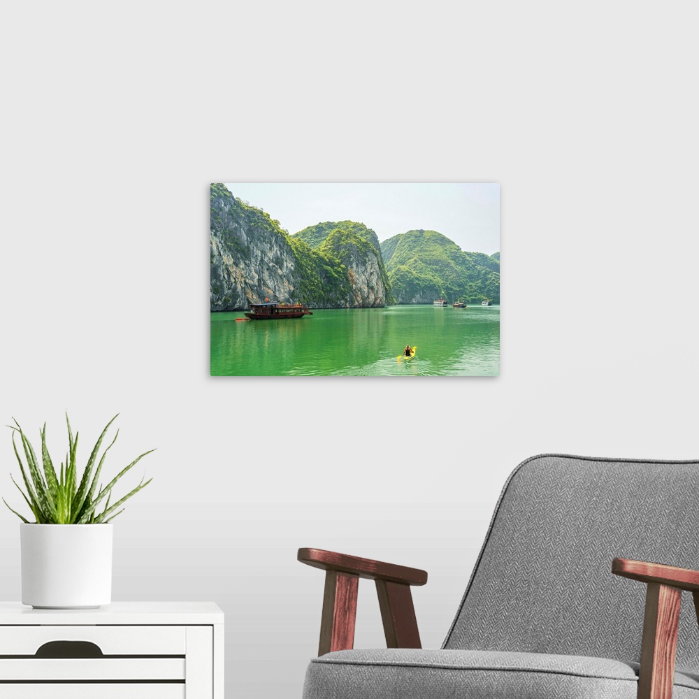 A modern room featuring Vietnam, Northeast, North Vietnam, Coast, Halong Bay.