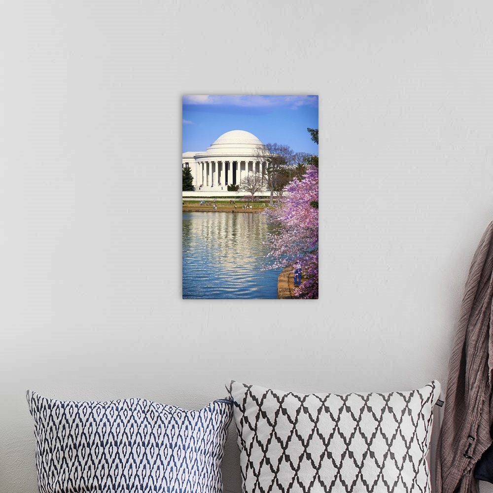 A bohemian room featuring Washington DC, Jefferson Memorial