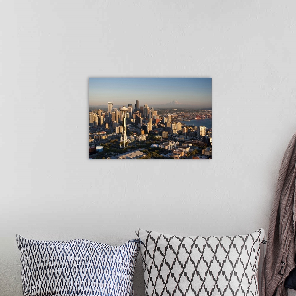 A bohemian room featuring Washington, Seattle, Space Needle and the Seattle Center and Elliott Bay