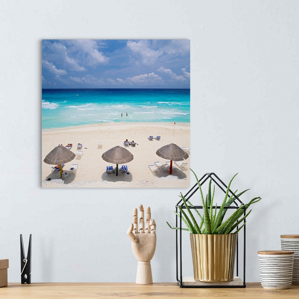 A bohemian room featuring Yucatan, Cancun, Mexico, View of the beach