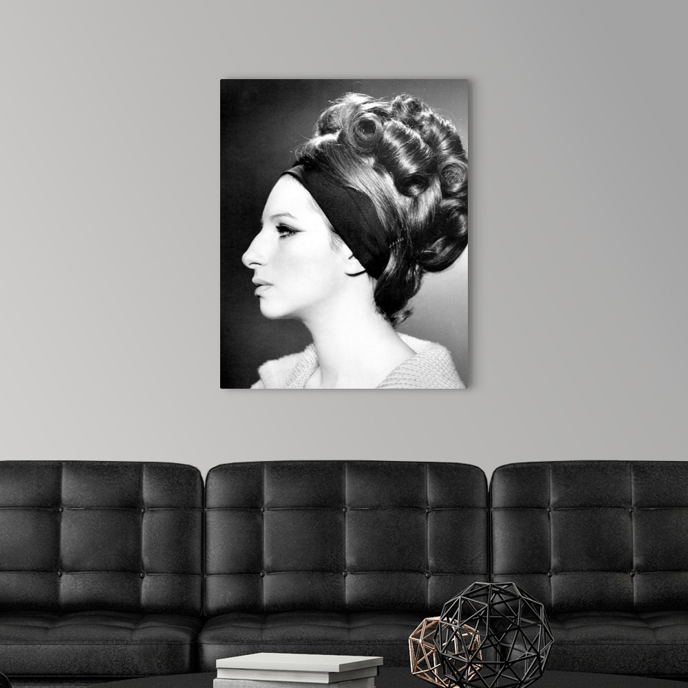 A modern room featuring Barbra Streisand - Vintage Publicity Photo