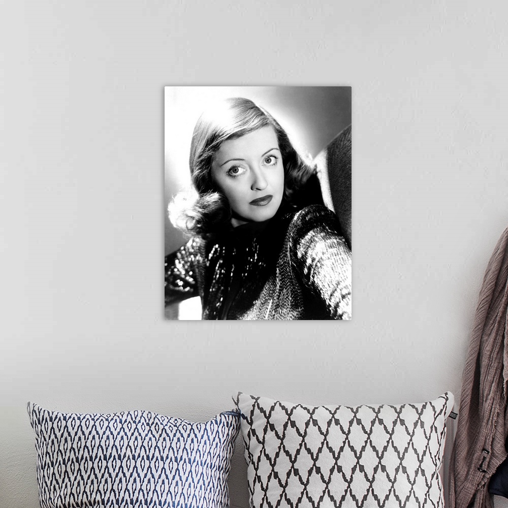 A bohemian room featuring Bette Davis, ca. 1946.