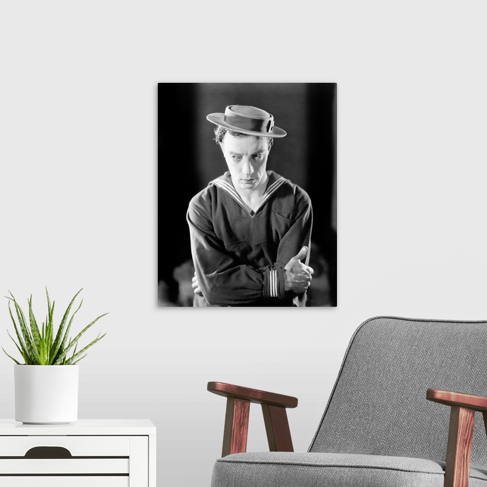 A modern room featuring Buster Keaton, The Navigator